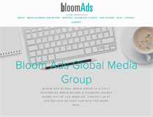 Tablet Screenshot of bloomads.com